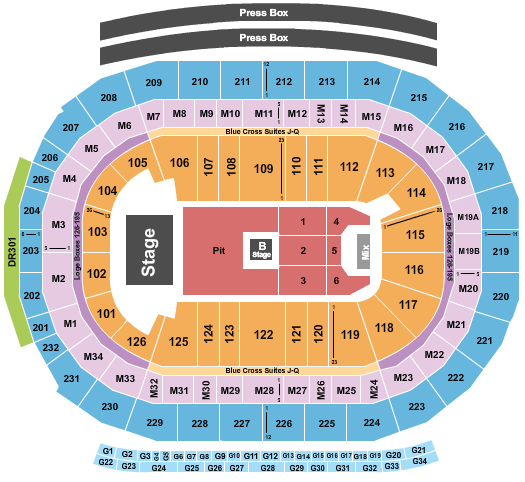 Little Caesars Arena Nine Inch Nails Seating Chart